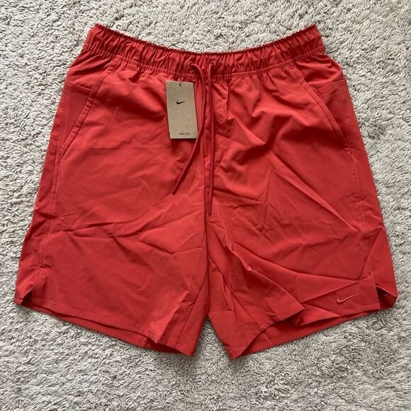Nike Unlimited 9" Dri-Fit Training Shorts Coral - Picture 1 of 6